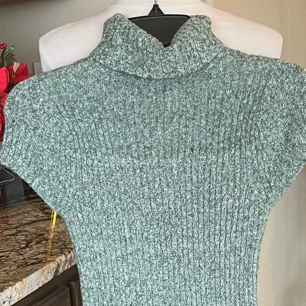 Sweater Dress Green Turtleneck Size undefined - Image 7