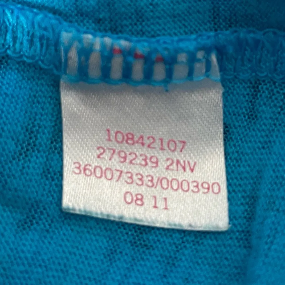 PINK Victoria’s Secret See Through Heather Long Sleeve Shirt Blue Size Medium - Image 7