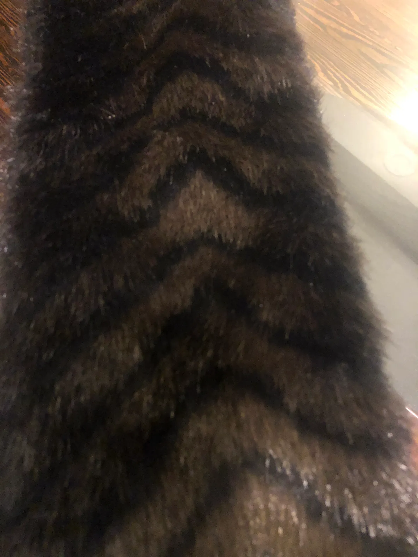 Beautiful Faux Fur Scarf Brown - Image 3