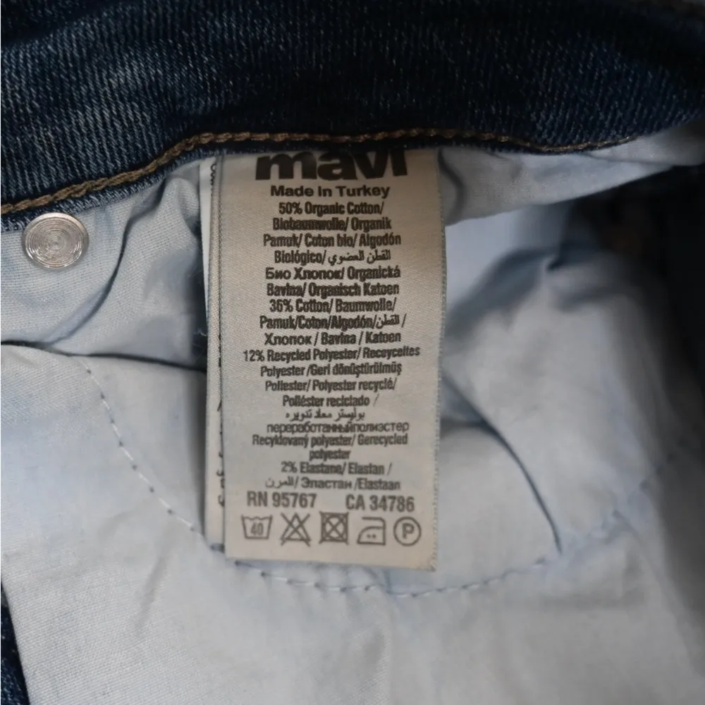 Mavi Womens 28 Maria High Waist Raw Hem Split Straight Leg Jeans NEW - Image 14