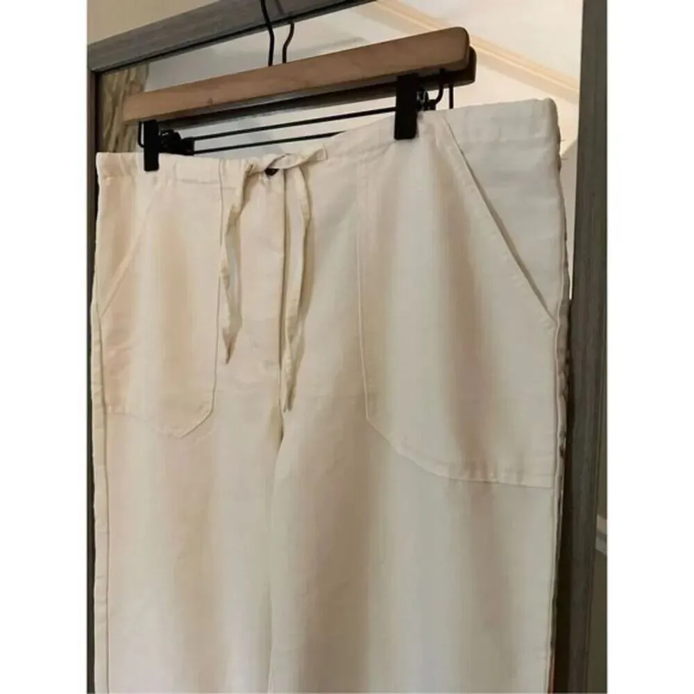 Caribbean Joe  Linen Drawstring Pants Size Small - Image 4