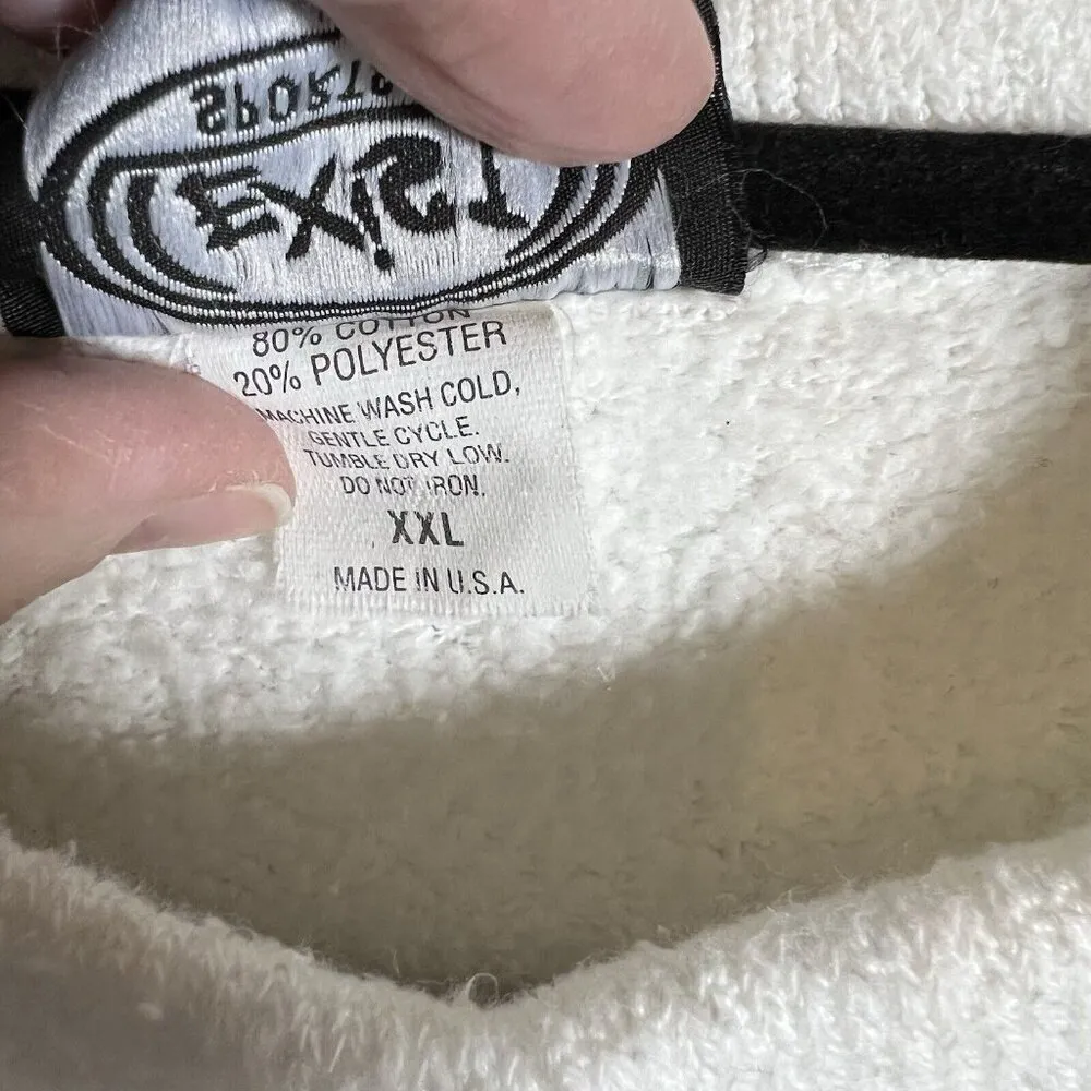 Vintage Exist Sports Myrtle Beach White‎ Cotton Sweatshirt Size XXL USA Coastal - Image 7