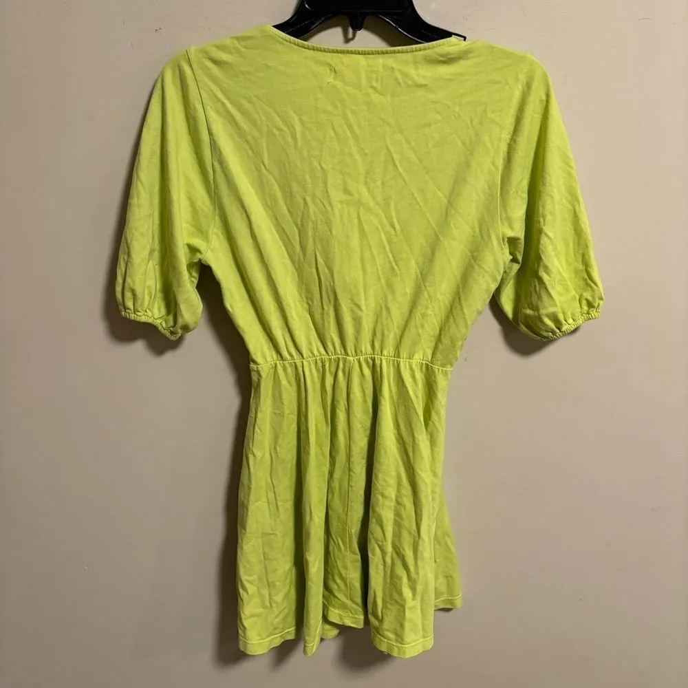 Lovers and Friends Tirzah Mini Dress Cutout Knot in Pistachio Green- Size Small - Image 5
