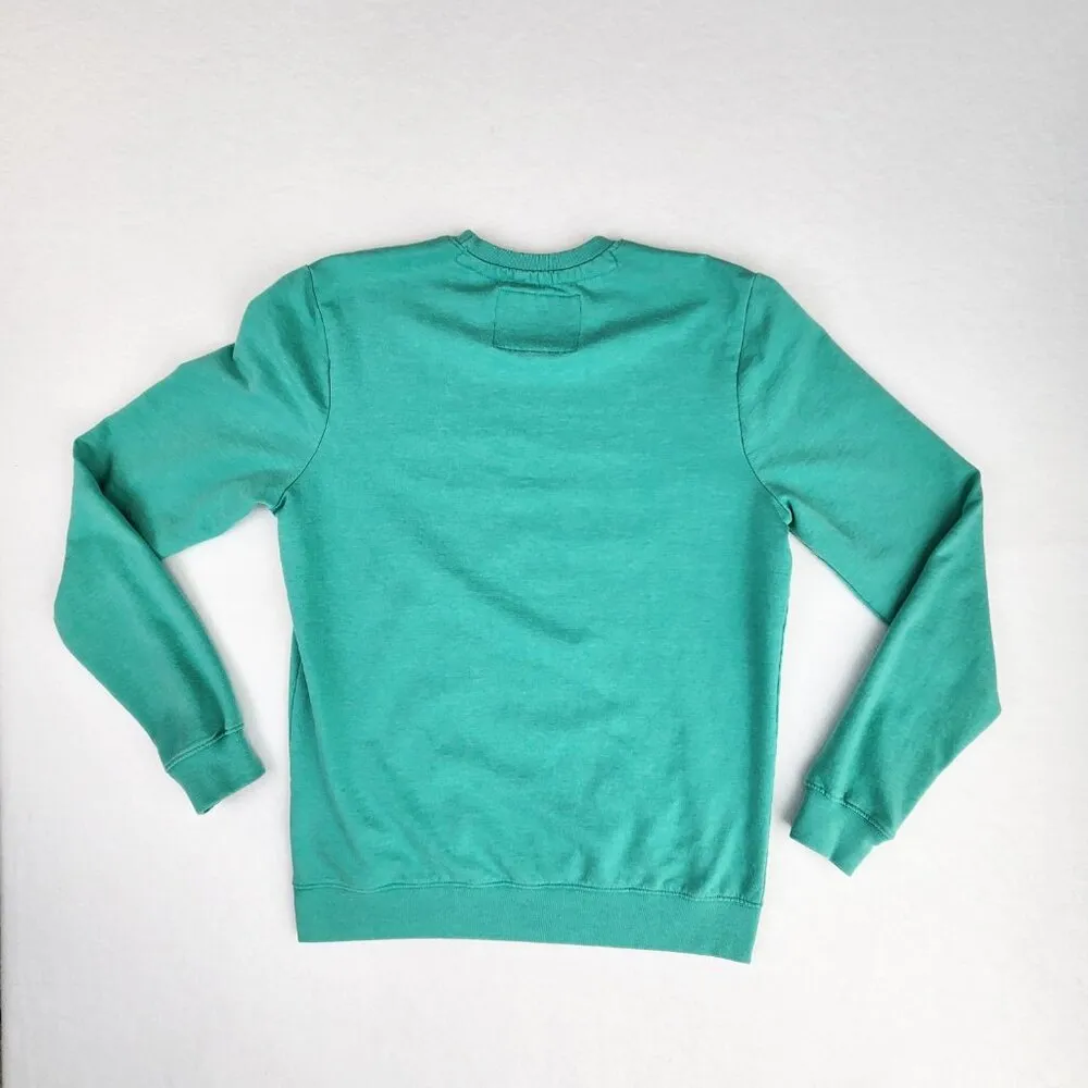 San Francisco Work Shirts Good Vibes Oversized Pullover Sweatshirt Size M Green Size M - Image 5