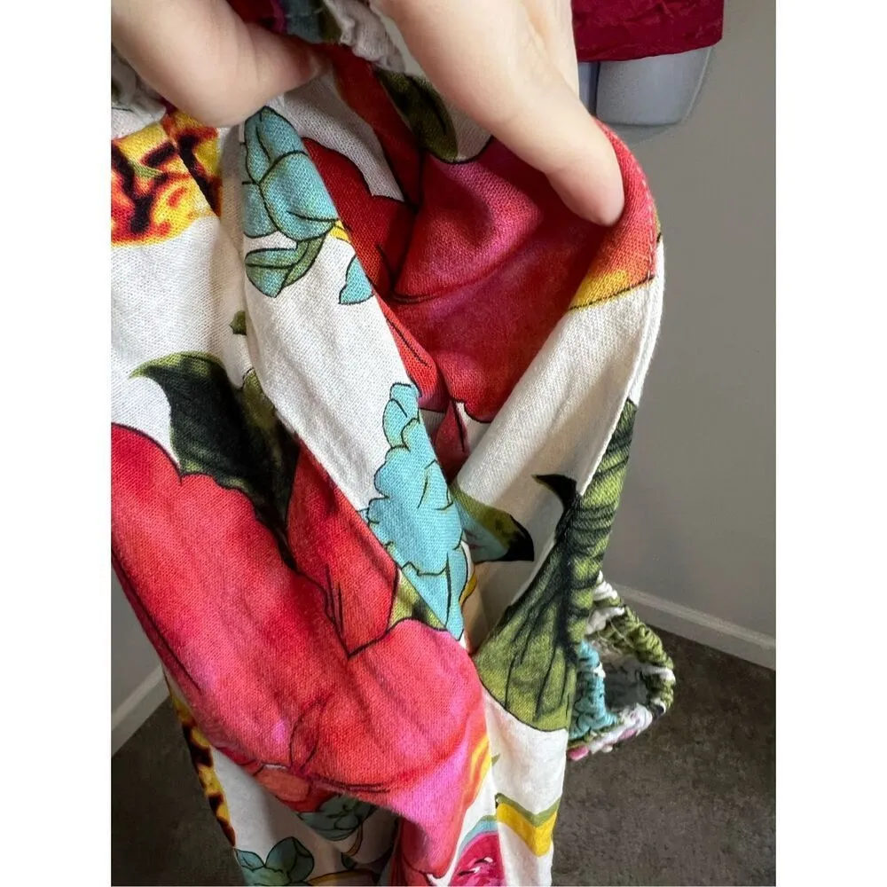 Women’s Linen Blend Summer Wide Leg Smocked Waist pants - Image 6