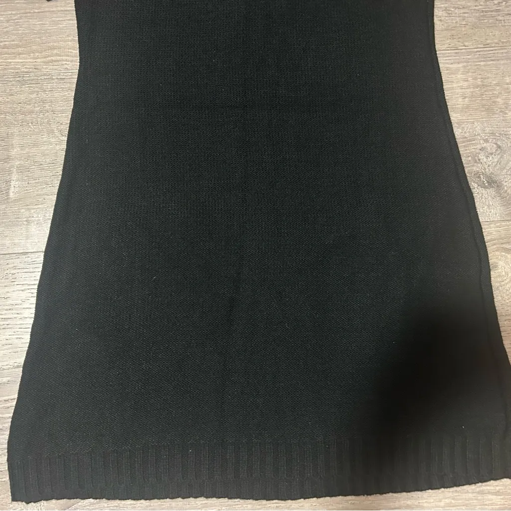 Connected Apparel Black Cable Knit Sweater - Image 5