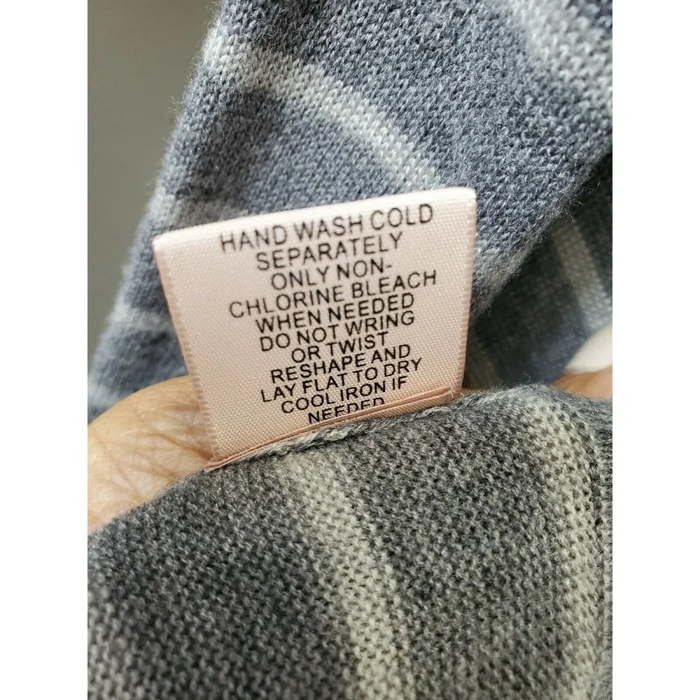 Philosophy Women's Gray Acrylic & Rayon Long Sleeve Knee Length Dress - Image 11