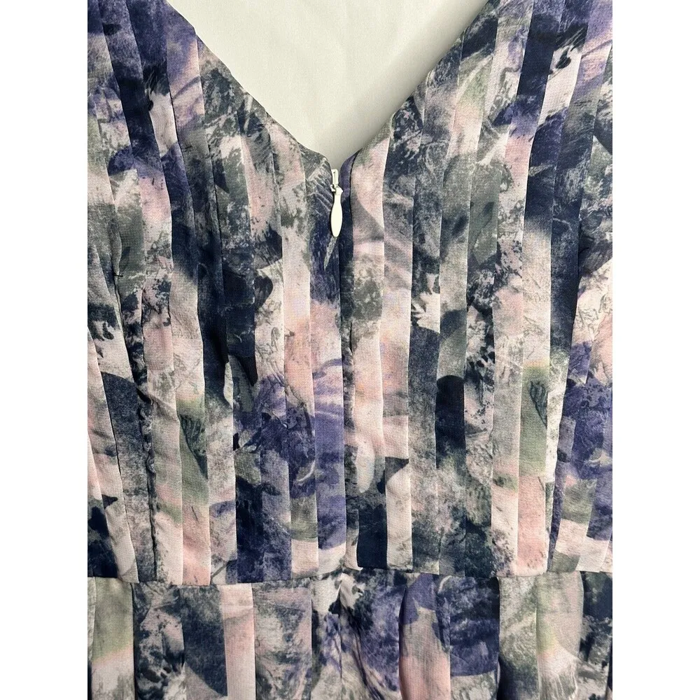 Kay Unger New York Womens Luisa Floral Long Summer Maxi Dress Gown Sz 2 - Image 8