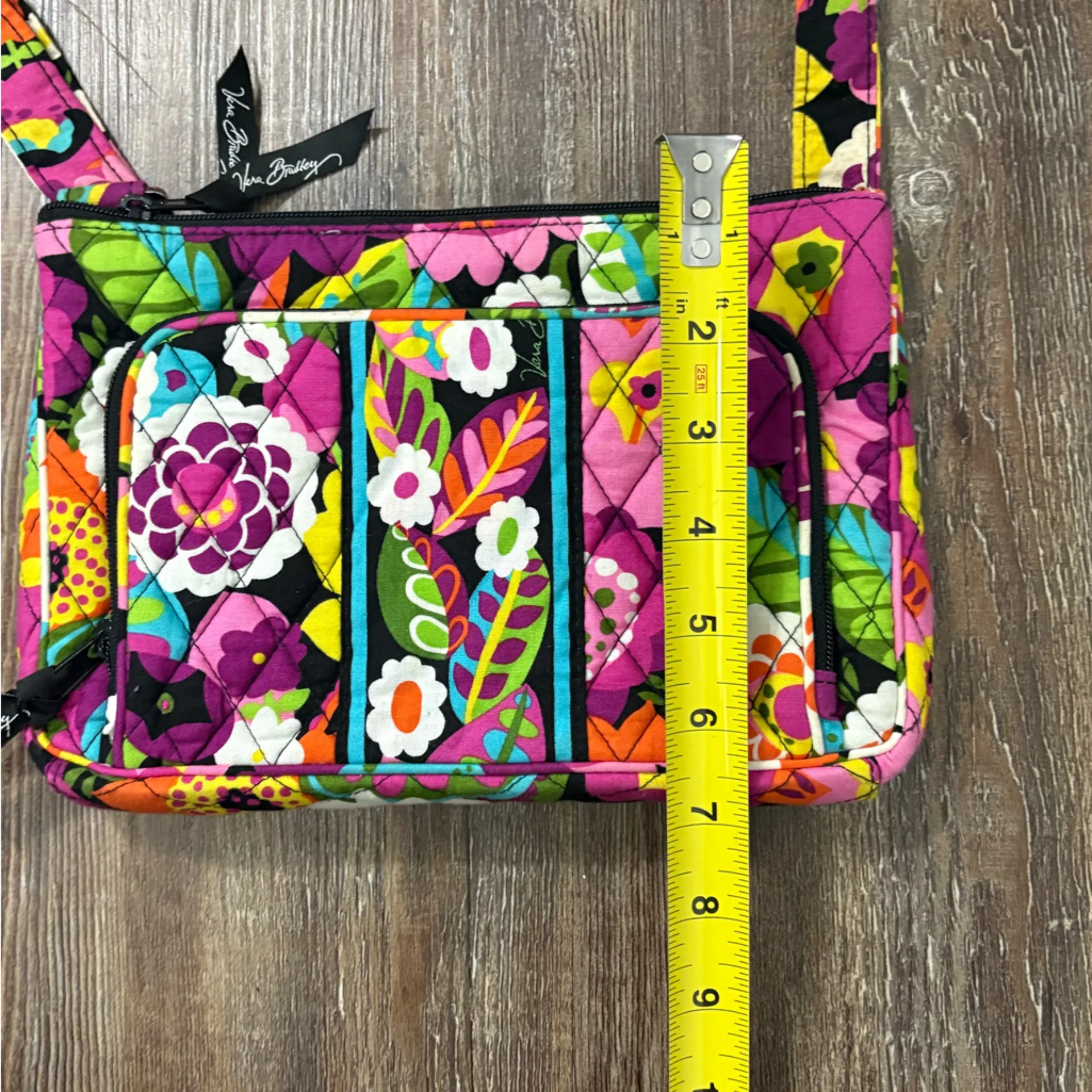 Vera Bradley Va Va Boom Colorful Floral Mini Hipster Crossbody Bag - Image 5