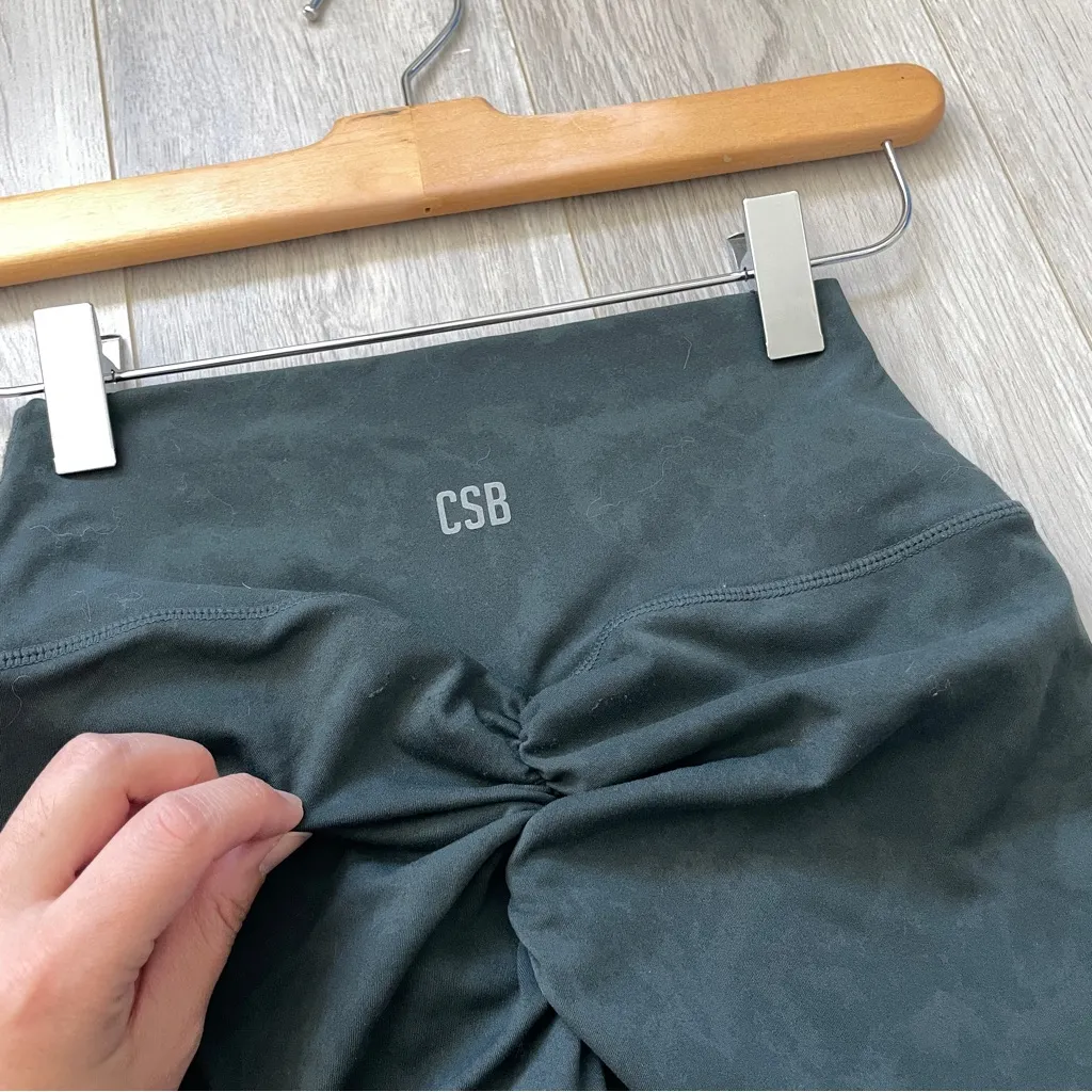 Crop Shop Boutique Shorts scrunch acid wash womens Black (small) workout gym - Image 5