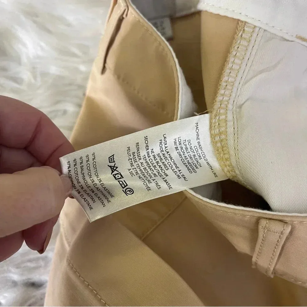 Maeve Curved Cropped Chino Pants Anthropologie Size 8 - Image 5