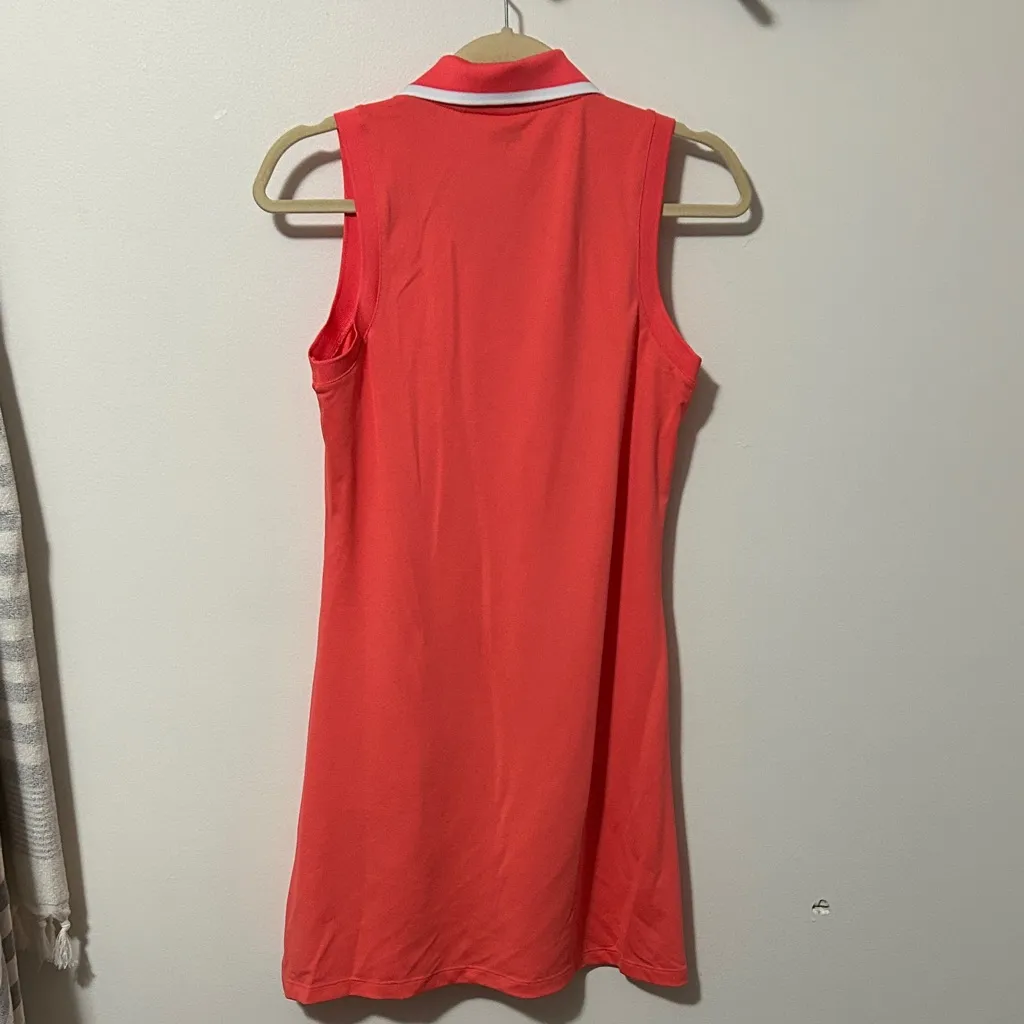 Puma Everyday Pique dress Women's Coral Sleeveless Polo Dress - Image 4