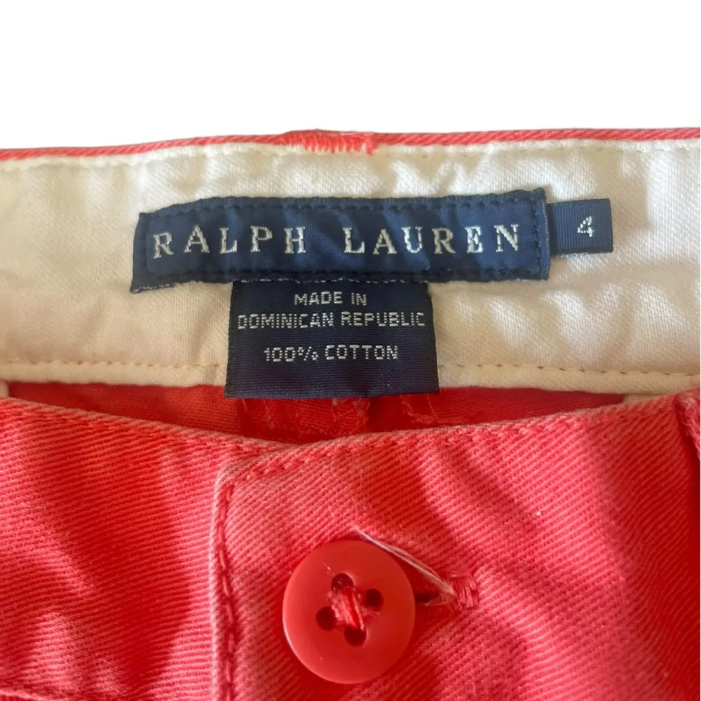 Ralph Lauren Classic Chino Womens Pants 100% Cotton Straight Leg Coral Size 4 - Image 10
