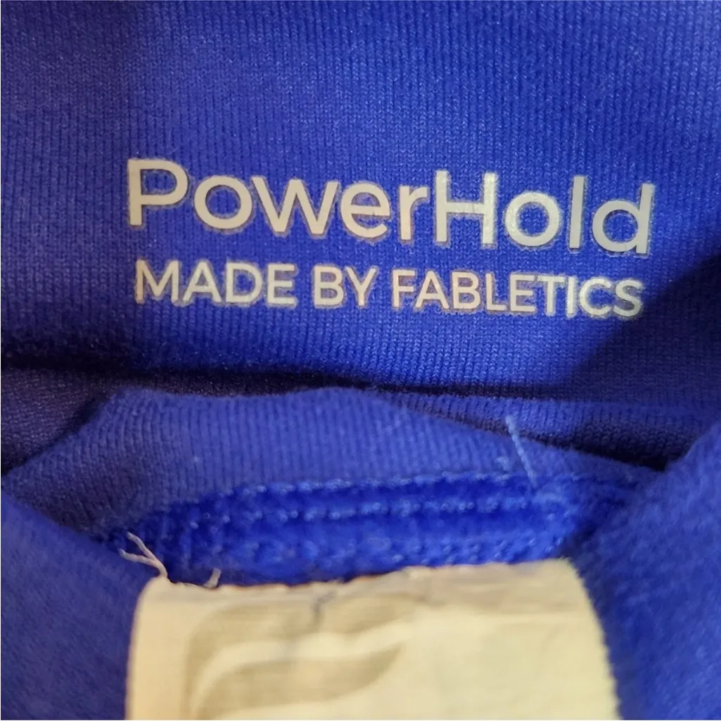 Fabletics Blue Woman’s Powerhold Athletic Yoga Full Length Workout Leggings XS - Image 3