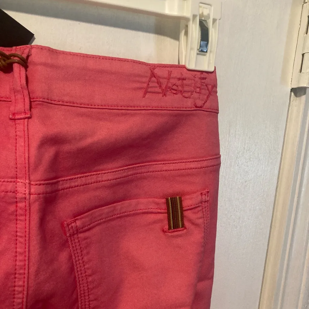 Notify women’s size 25 skinny light denim stretchy MYCELIS jeans 25x34 25x35 Pink - Image 4