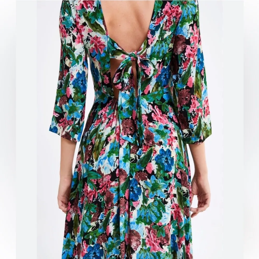 Zara Floral Midi Dress - Image 2