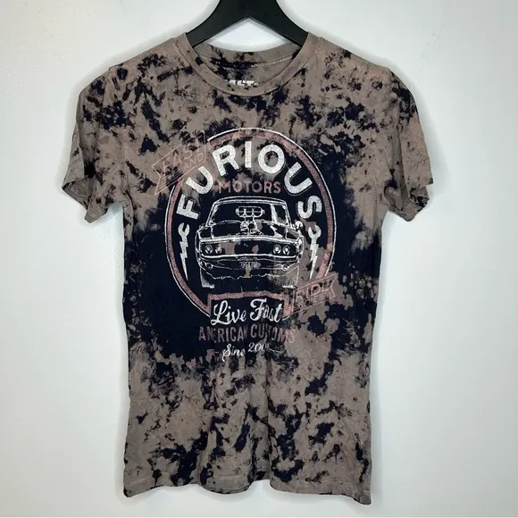 Affliction Fast & Furious‎ Performance Tie Dye T-Shirt Size S - Image 3
