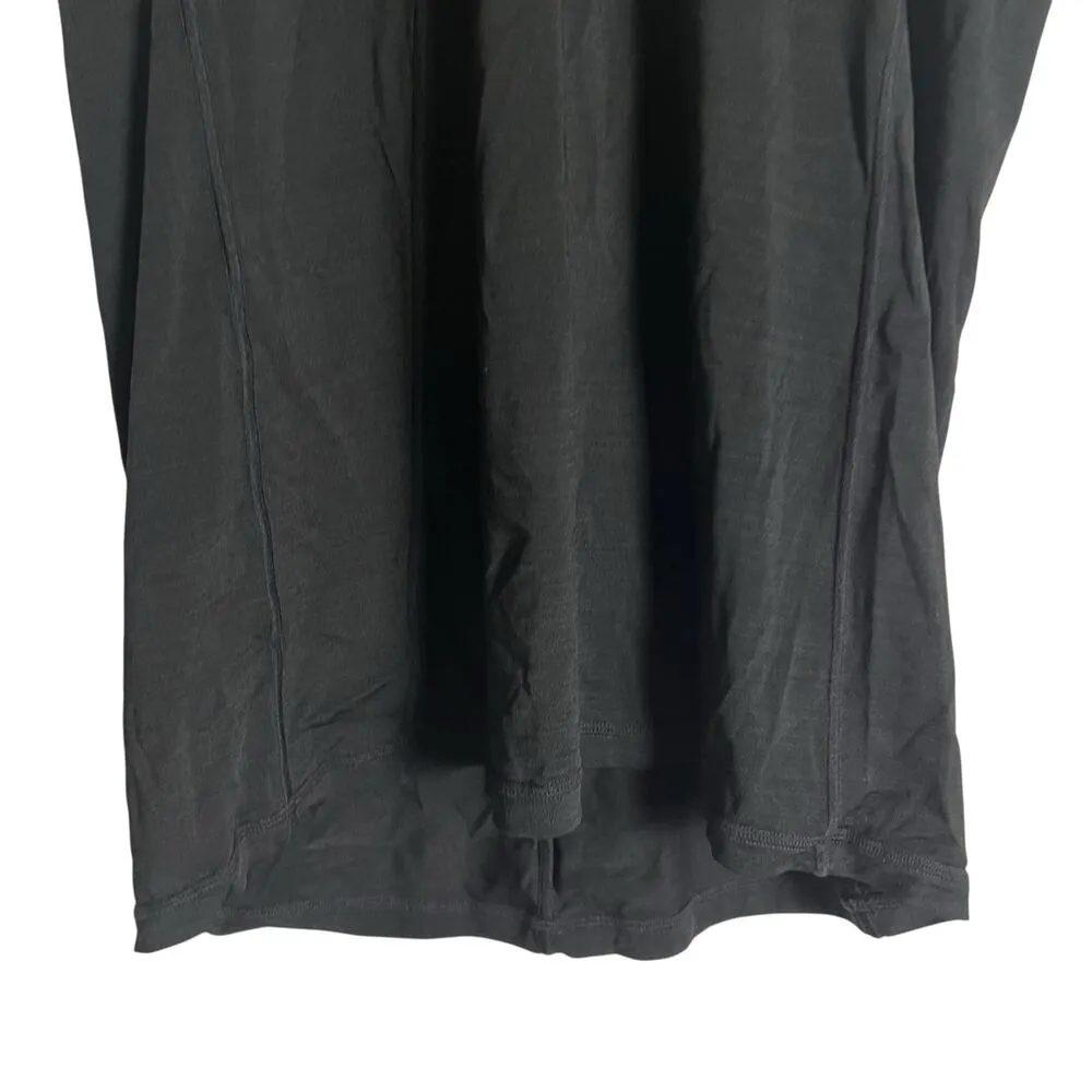 Athleta  Pacifica Black Short Sleeve Swim Surf Athletic Tee Size Medium - Image 6