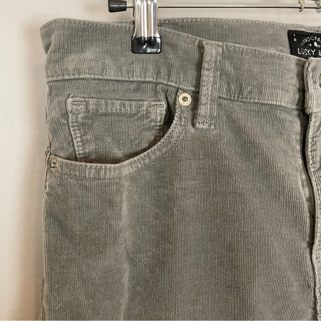Lucky Brand Jeans Corduroy Gray‎ Brooke Skinny Women Size 8/29 Pants - Image 8