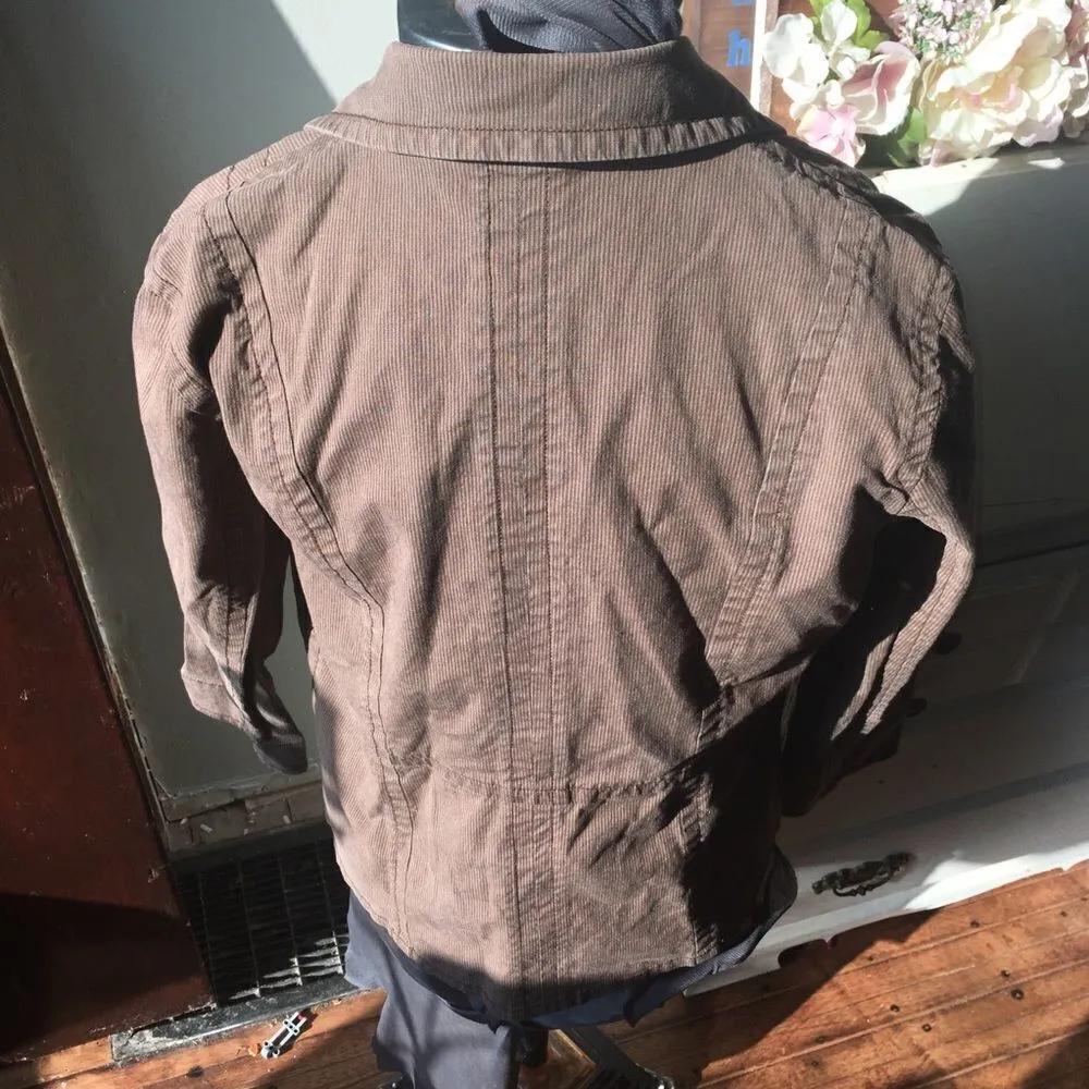 Chico’s 2 brown striped button down blazer - Image 2