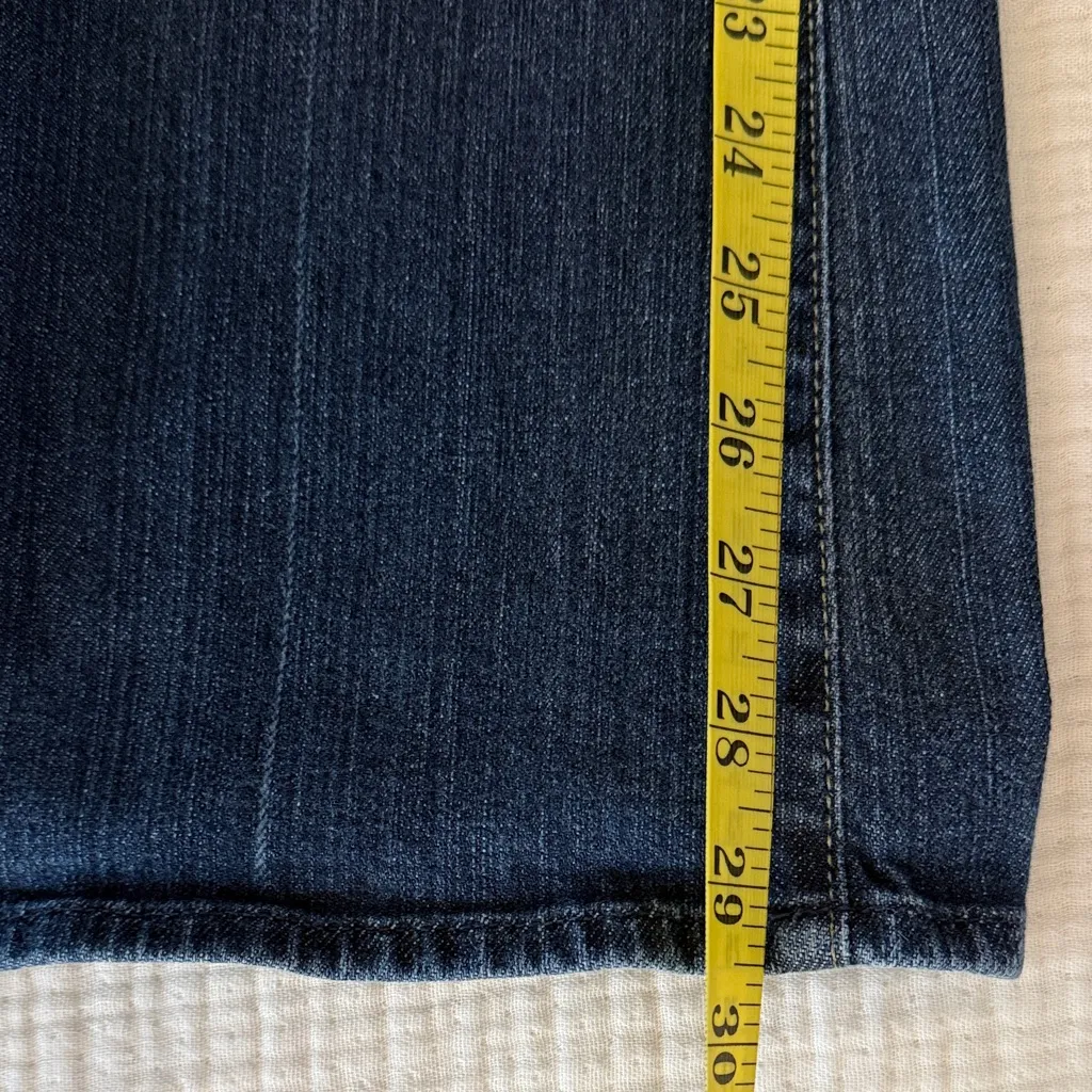 7 For All Mankind Dark Blue Boot Cut Jeans - Image 10