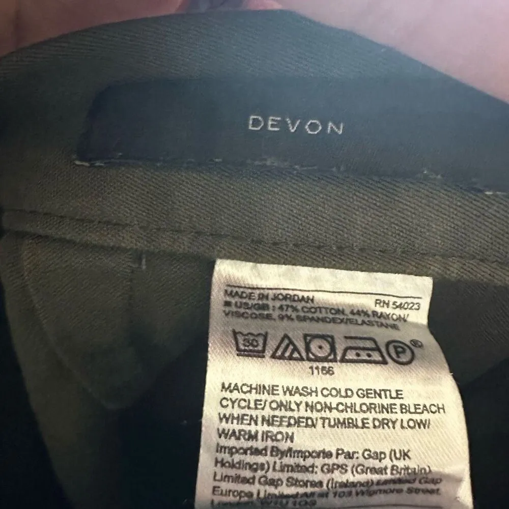 Ann Taylor Devon fit olive green 6 business casual chino pants - Image 3