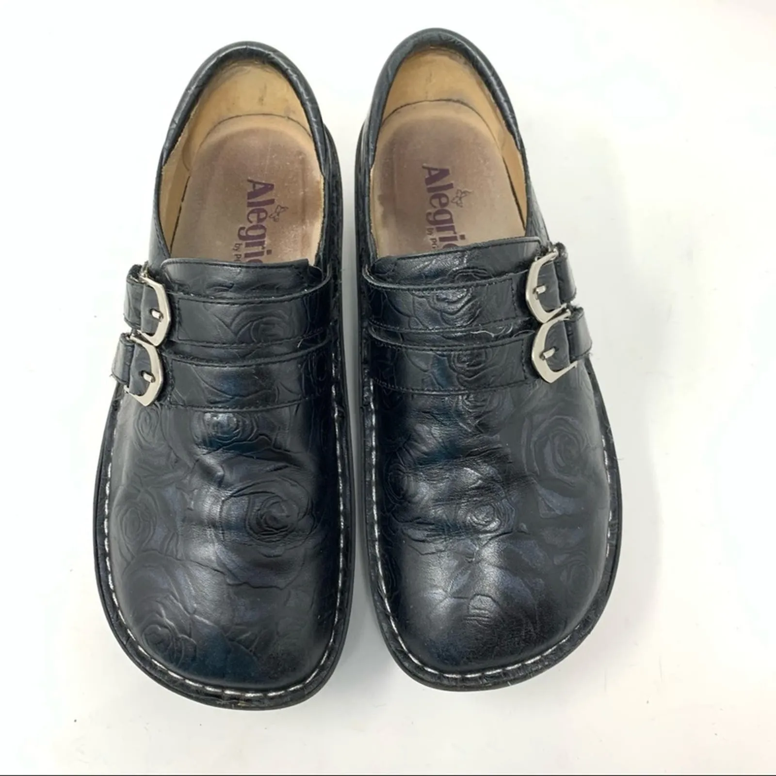 Alegria Alli Black Silver Rose Professional Clog - Image 2