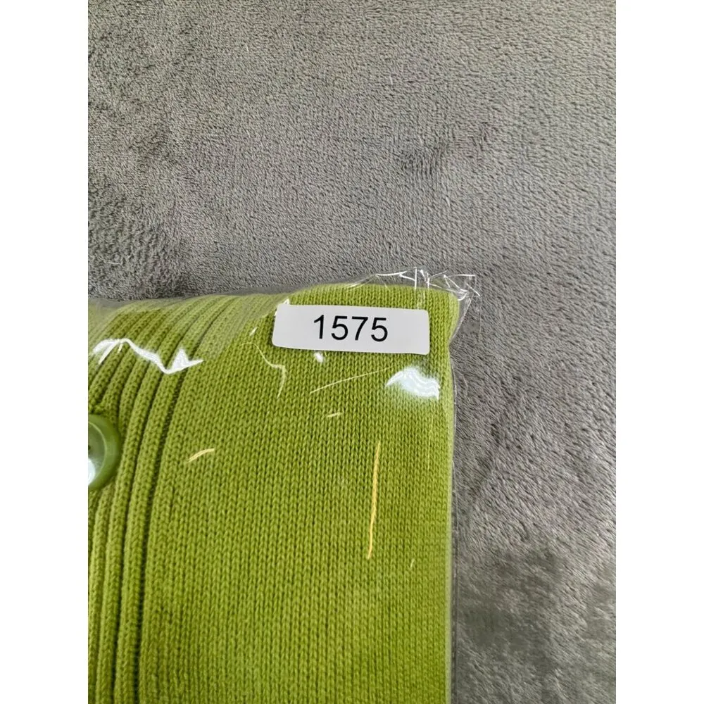 Pendleton Long Coventry Cardigan Lemongrass Sweater Women's XL Cotton Green - Image 8