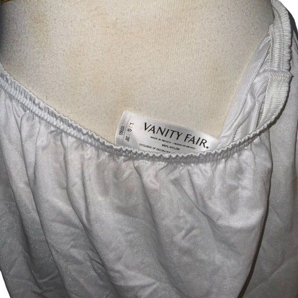 Vanity Fair White Slip Skirt Large - Image 4