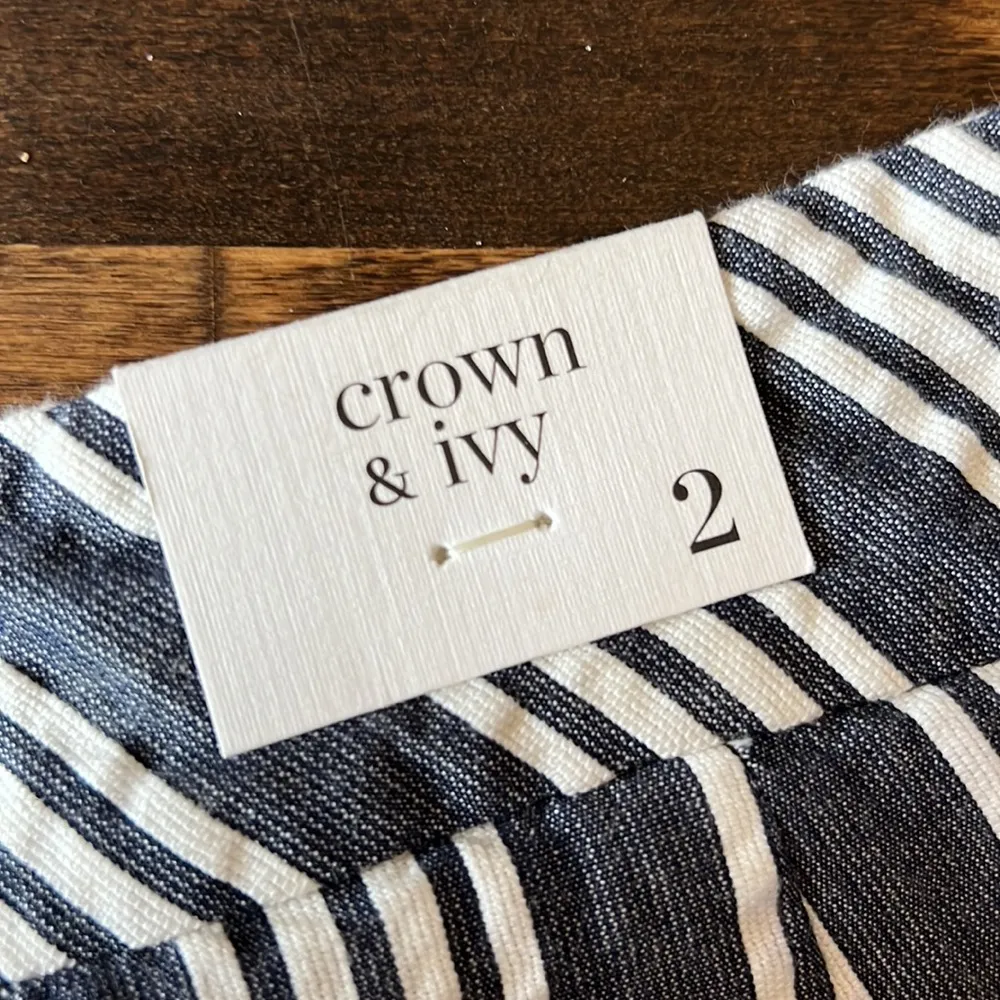 CROWN & IVY Striped‎ Shorts Size 2 NWT - Image 8