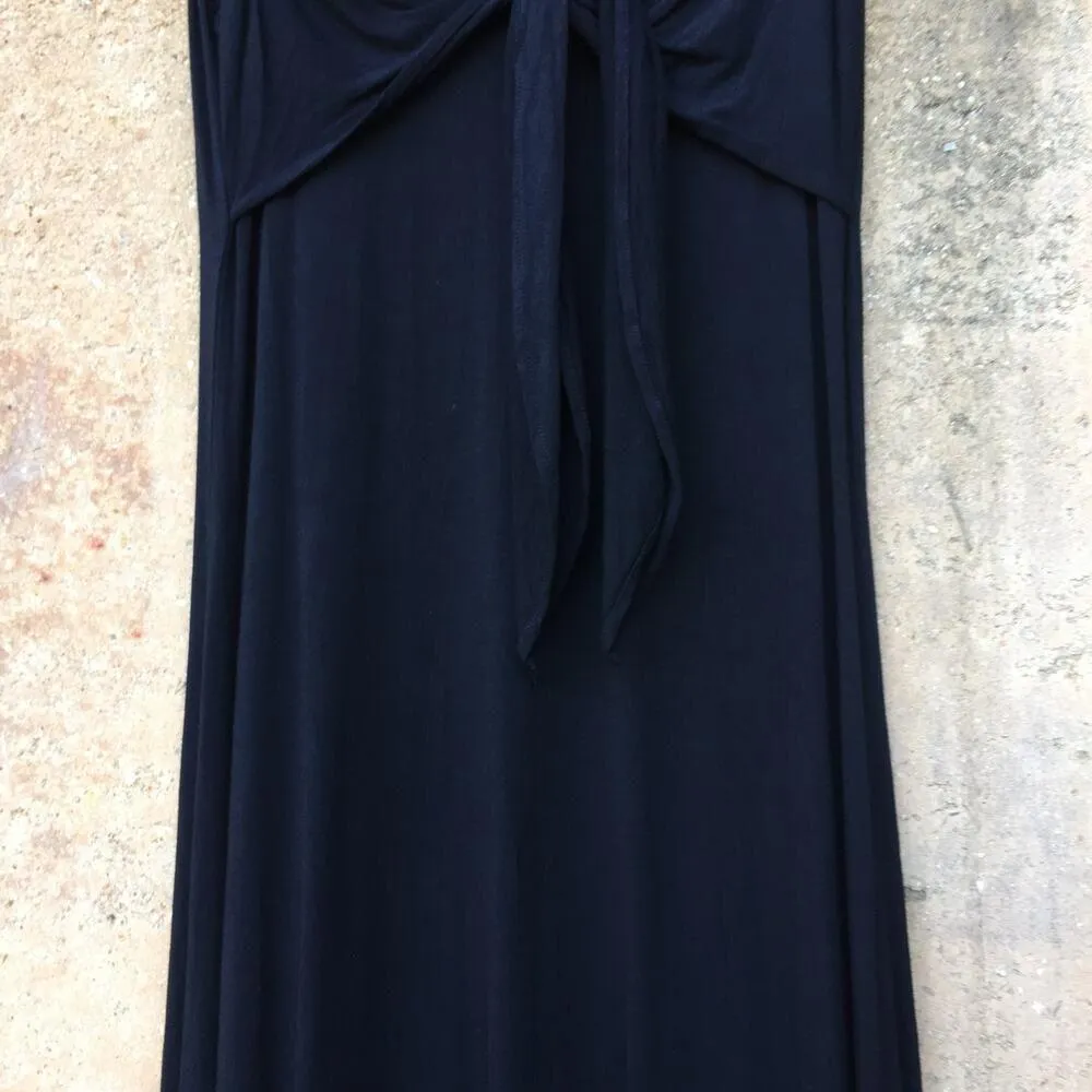 Theory Black V-Neck Jersey Knit Lorynne Dress S - Image 3