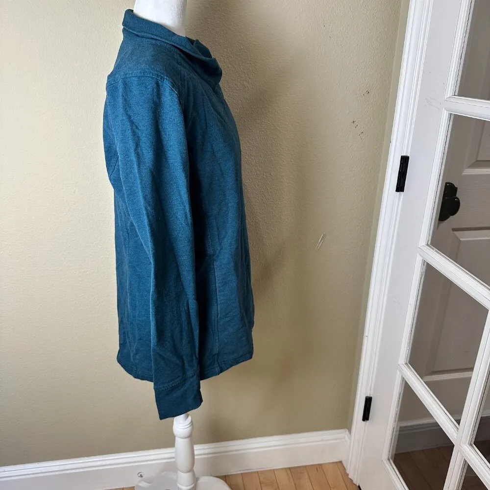 Lululemon Coast Wrap II Jacket Long Sleeve Top Coat Size 10 Teal - Image 10