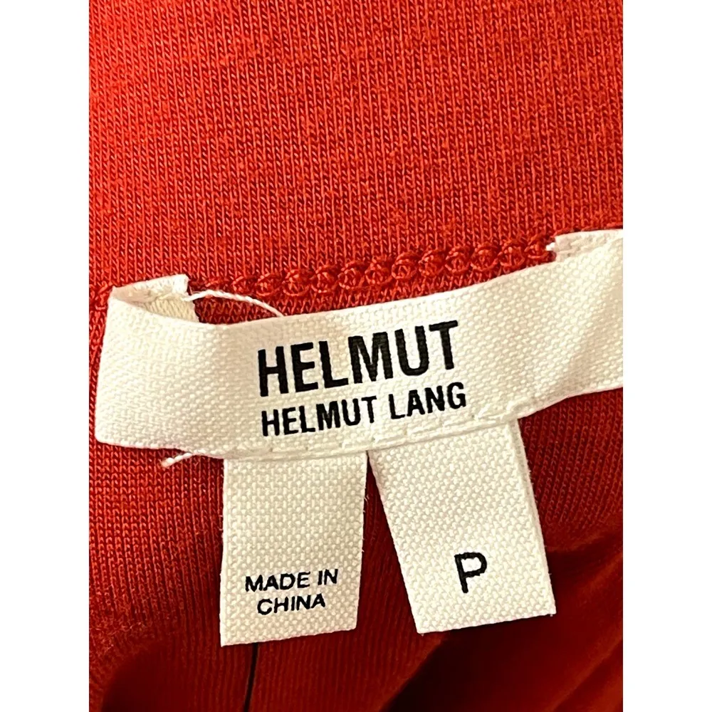 Helmut Lang Womens Skirt Stretchy Casual Wool Blend Harrow Red Sz. 26 Petite NWT - Image 7