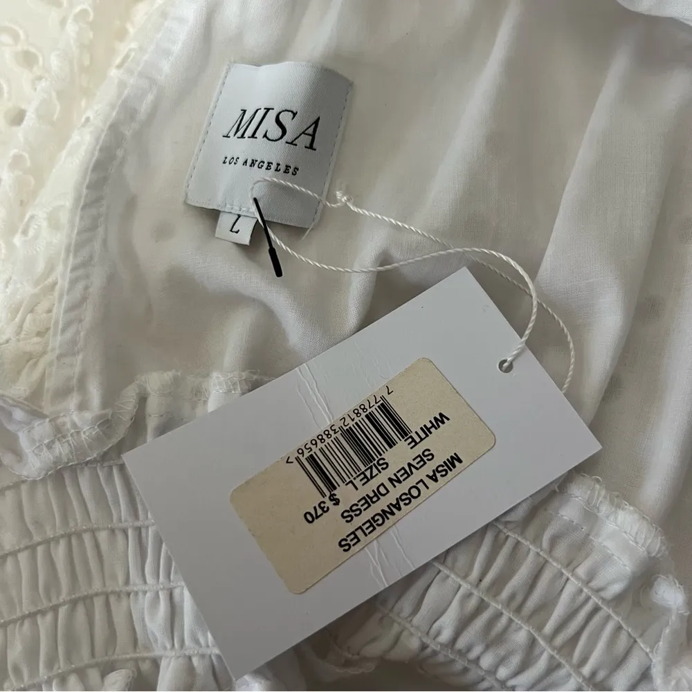 NEW NWT  Seven Lace Eyelet Mini Dress In White - Image 13