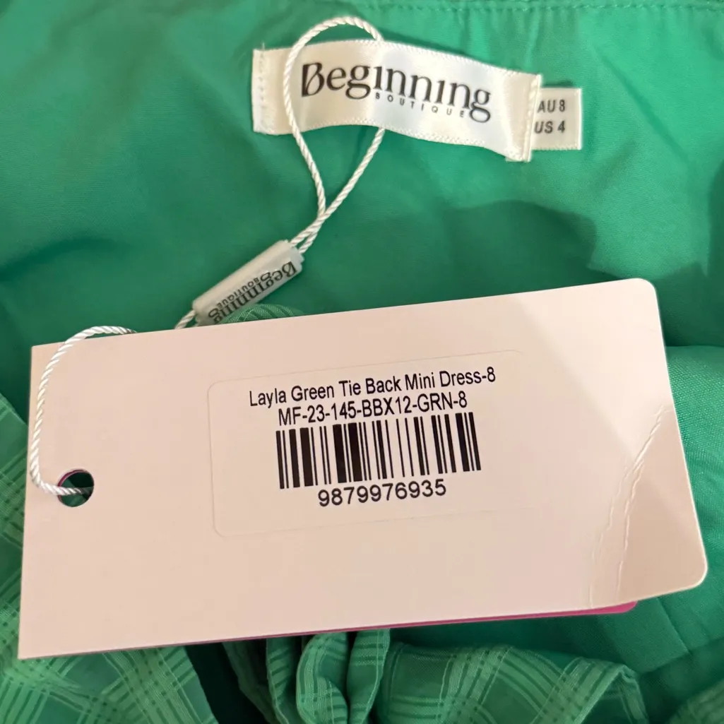 Beginning Boutique Layla Tie Back Mini Dress - Image 4