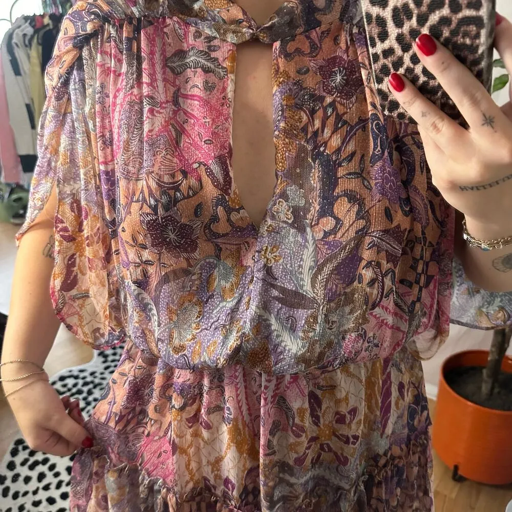 MISA Los Angeles Callas Mini Dress in Augusta Batik Size Large - Image 2