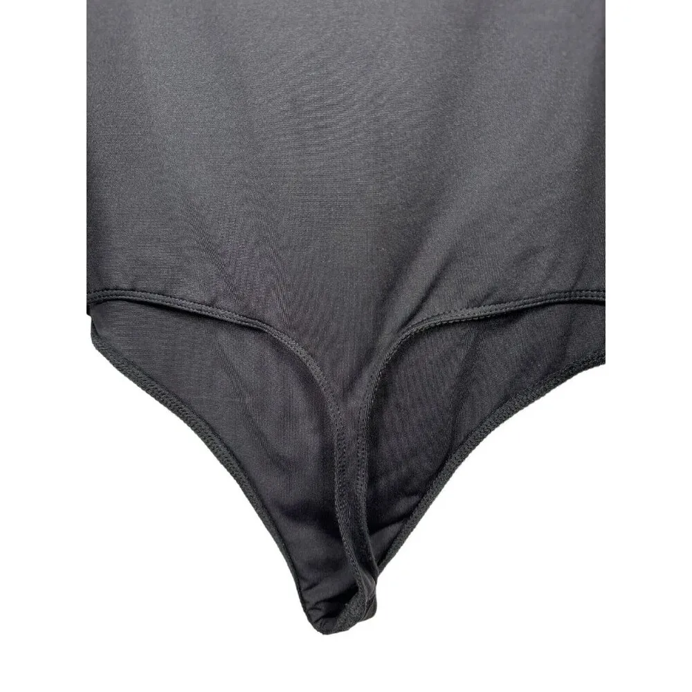 NWT House Of Harlow 1960 XL Womens Stretch Bodysuit Black Sleeveless Cami SOFT - Image 6