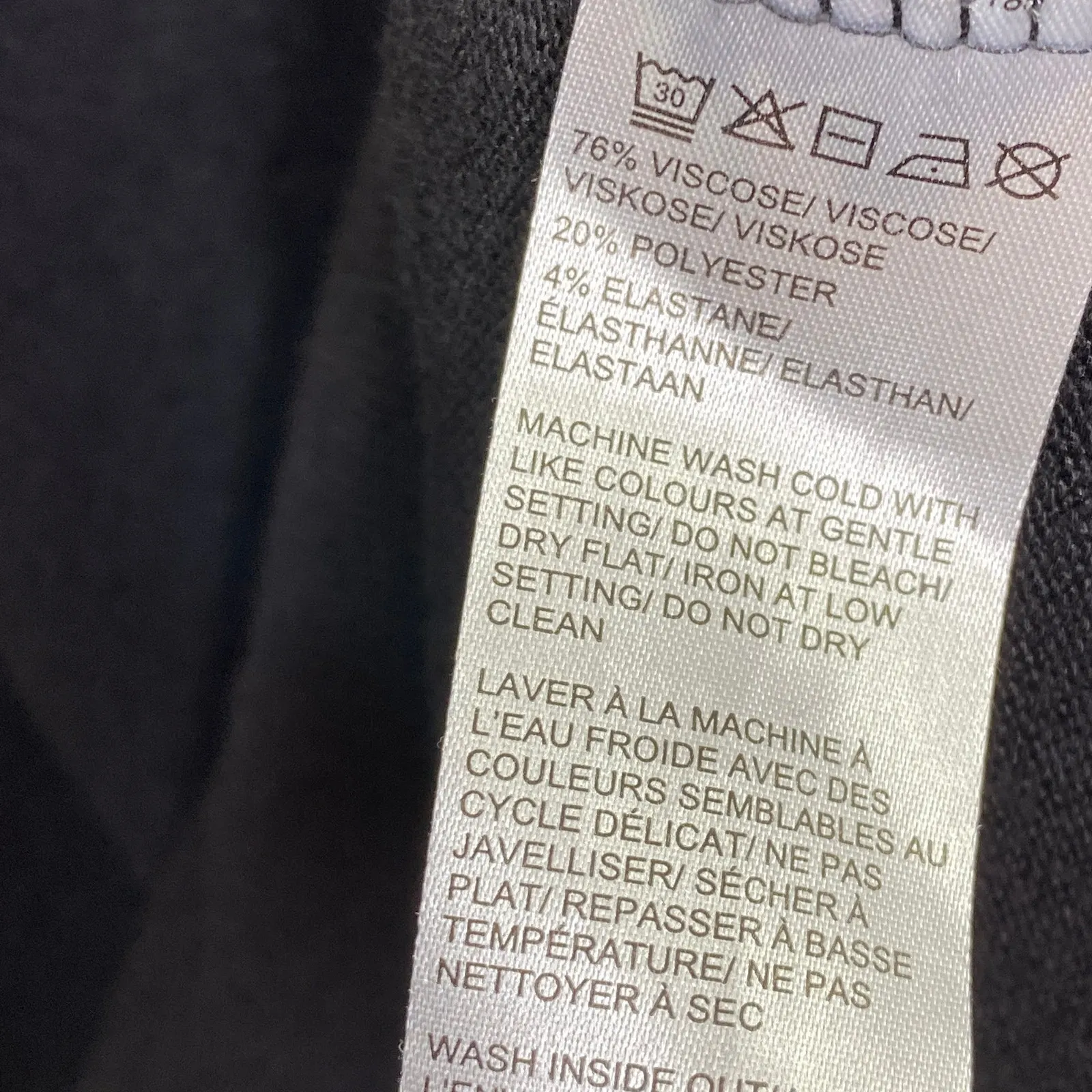 Lord & Taylor Womens Sweater Size 1X Bell Sleeve Black Stretch Dark Fairy - Image 6