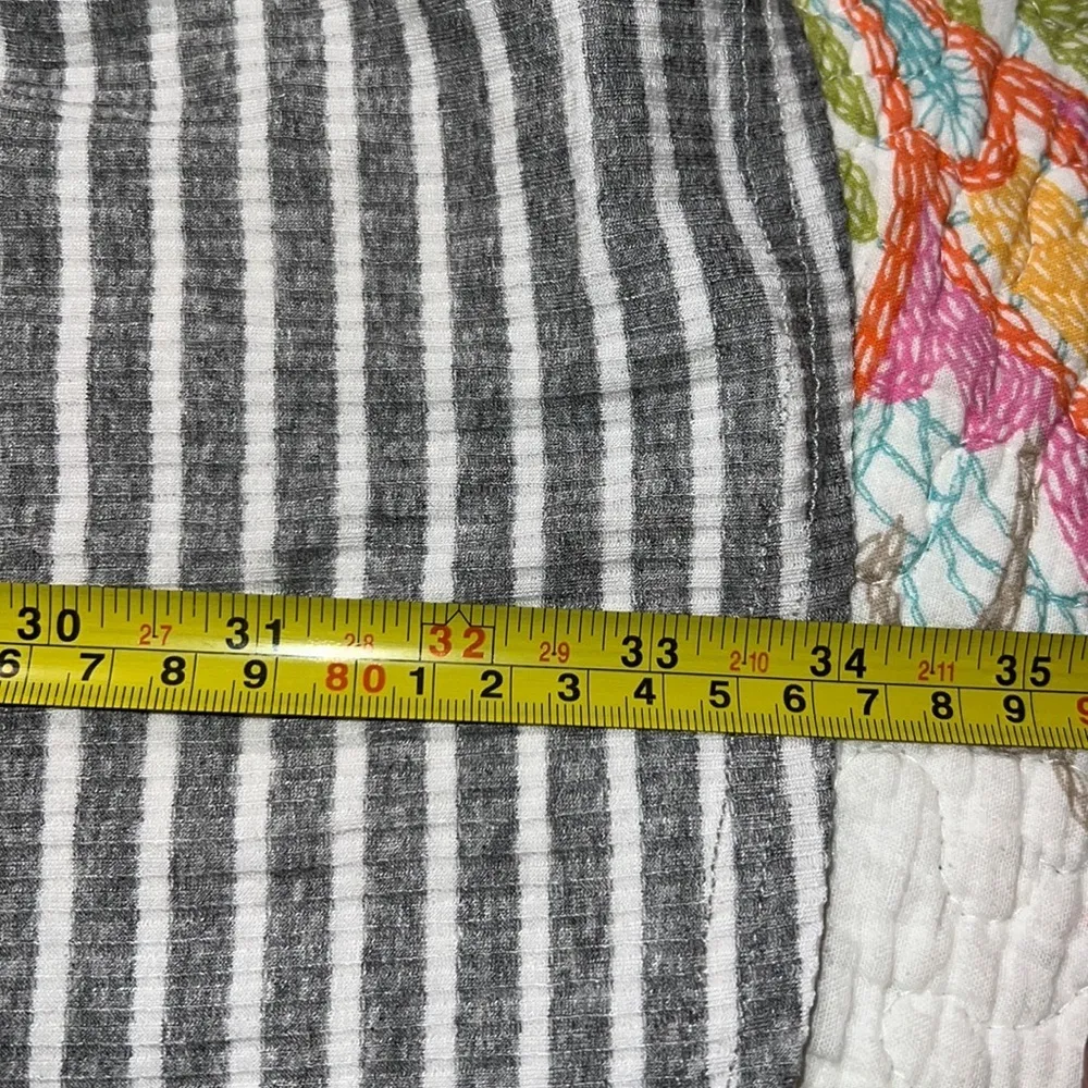 Lizard Thicket Magnolia South size small off shoulder dress striped embroidered - Image 5