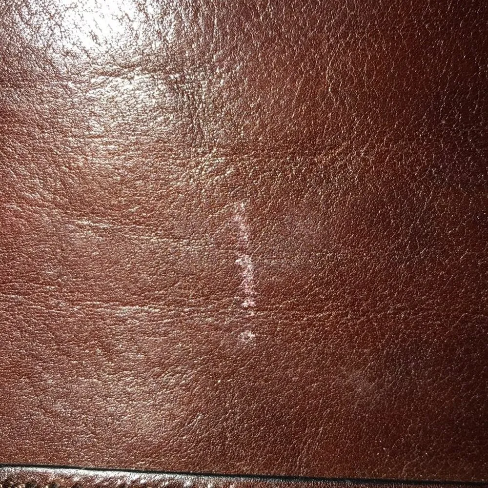 Fossil Rare Vintage Brown Leather Shoulder Bag - Image 3