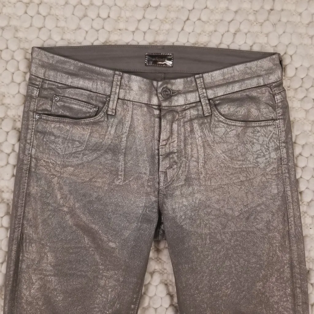 Mother The Looker Jeans Disturbing the Peace Gunmetal Sz 26 - Image 2