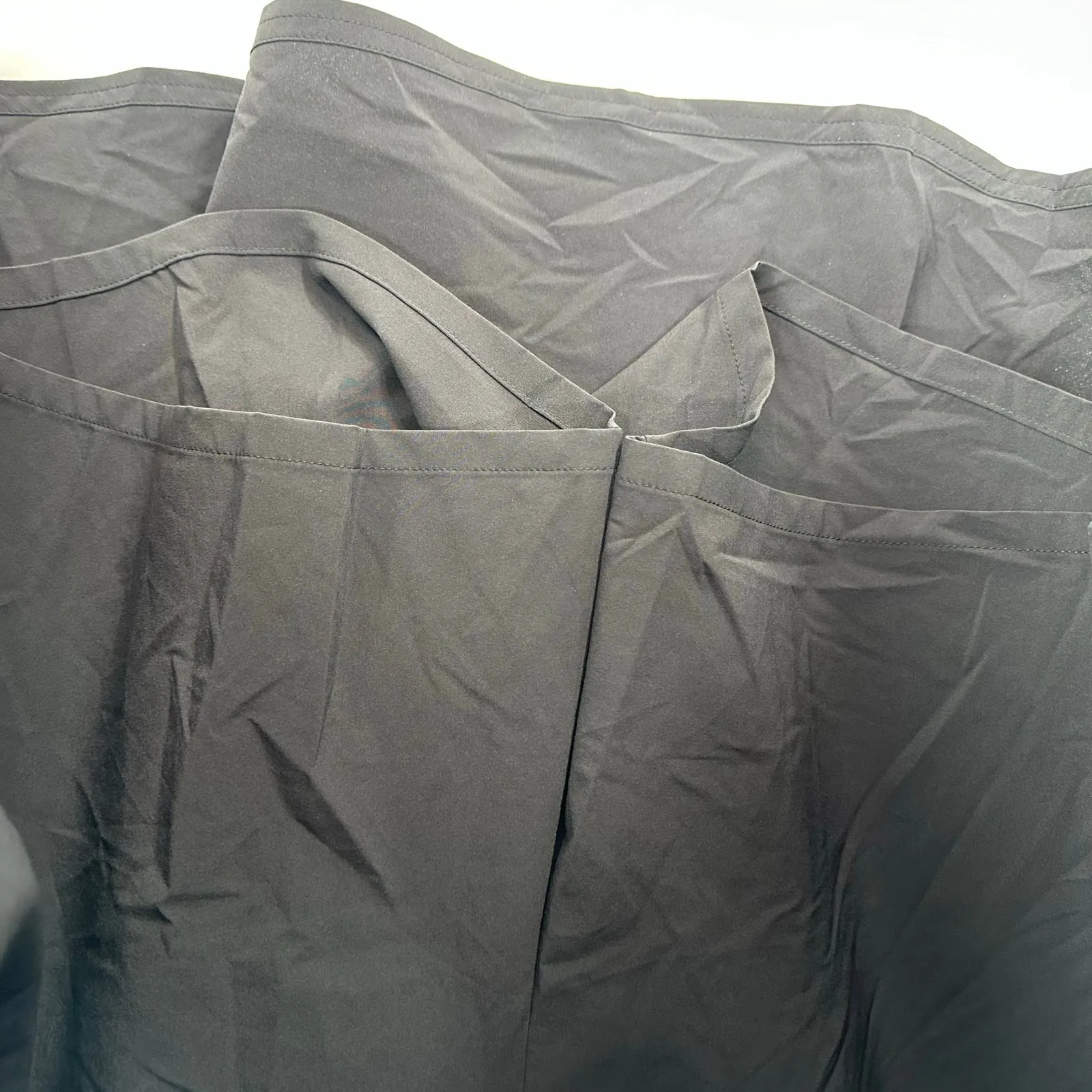 Athleta Size 12 Black Skort Side Zip Drawstring A Line Built in Shorts Active - Image 5