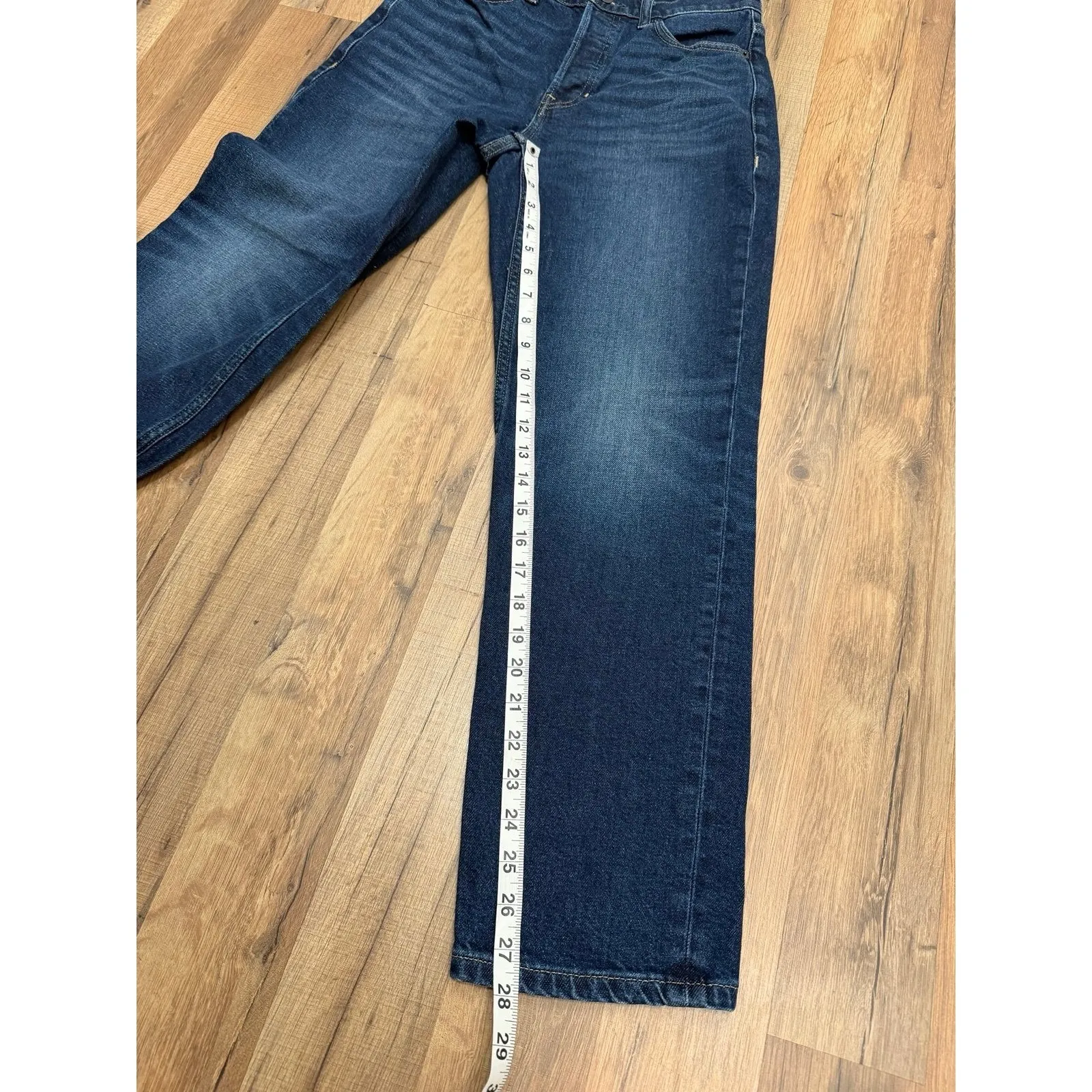 Banana Republic Washwell‎ Women's Jeans 27 Button Fly Straight Leg Denim - Image 9