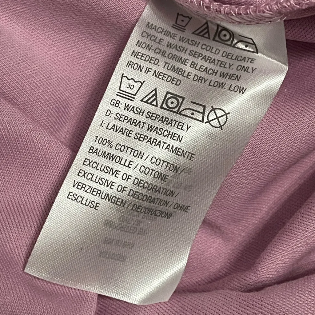 New Isaac Mizrahi mauve V-Neck Long Sleeve Shirt M - Image 4