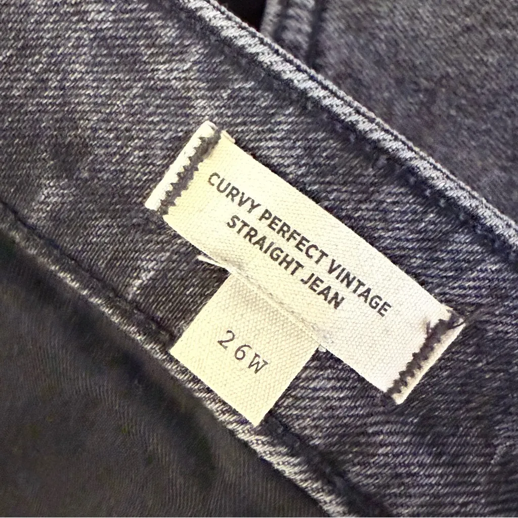 Madewell Curvy Perfect Vintage Straight Jeans Lunar Wash Size 26W - Image 7