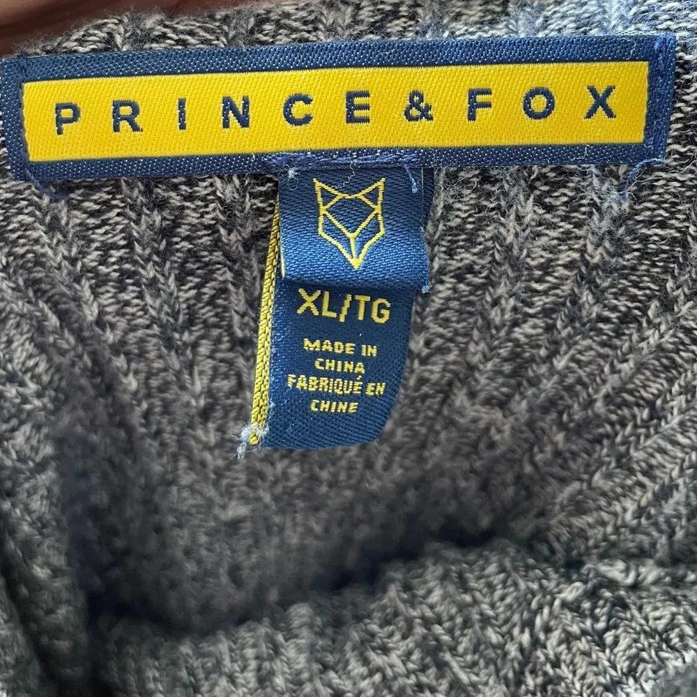 Prince & Fox Blue Yellow Colorblock Cropped Striped Long Sleeve Stretch Sweater - Image 6