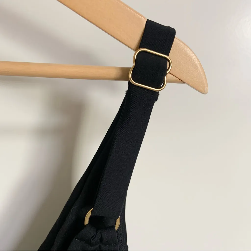 Yandy Plunge Pool One Piece Swimsuit Black Size Large One Piece Swimwear NEW - Image 6