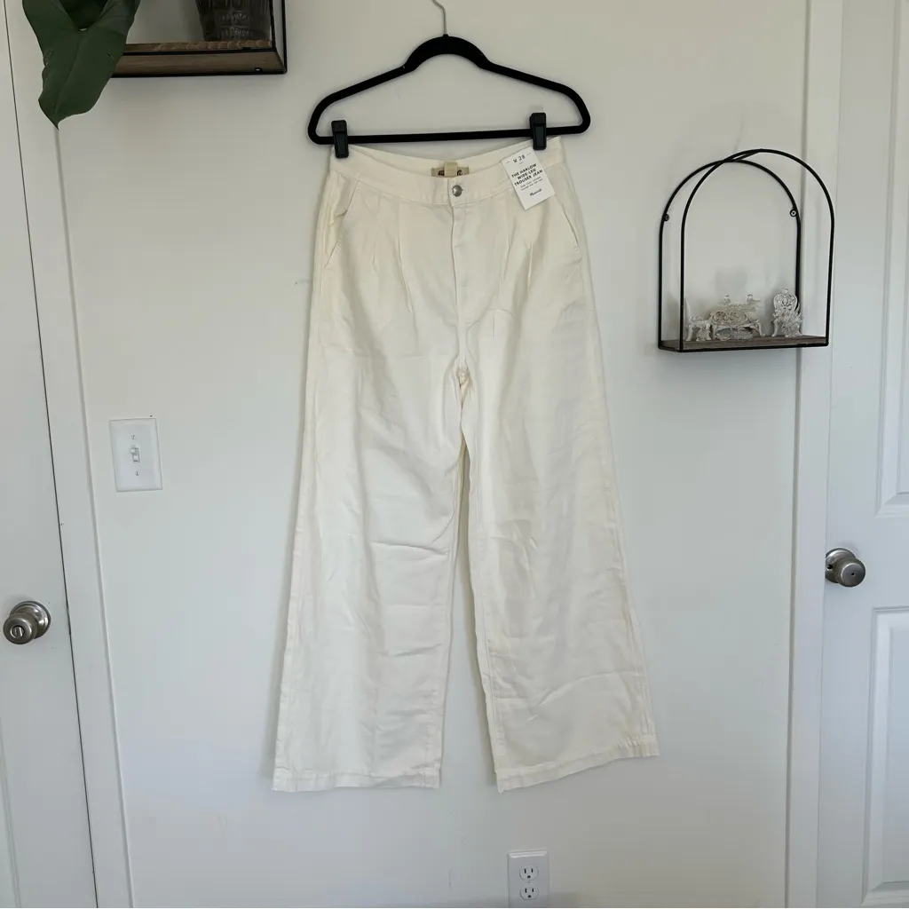 NWT Madewell Vintage Canvas The Harlow Wide-Leg Jean: Airy Denim Edition Size 28 - Image 3