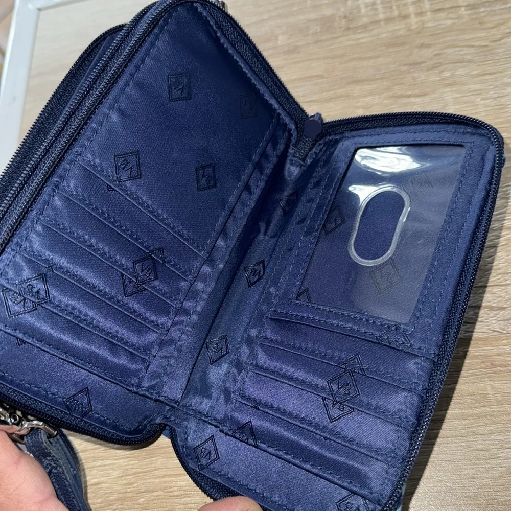 Vera Bradley purse Cuban ties NEW Blue Patterned all in one Crossbody Bag NWT - Image 4