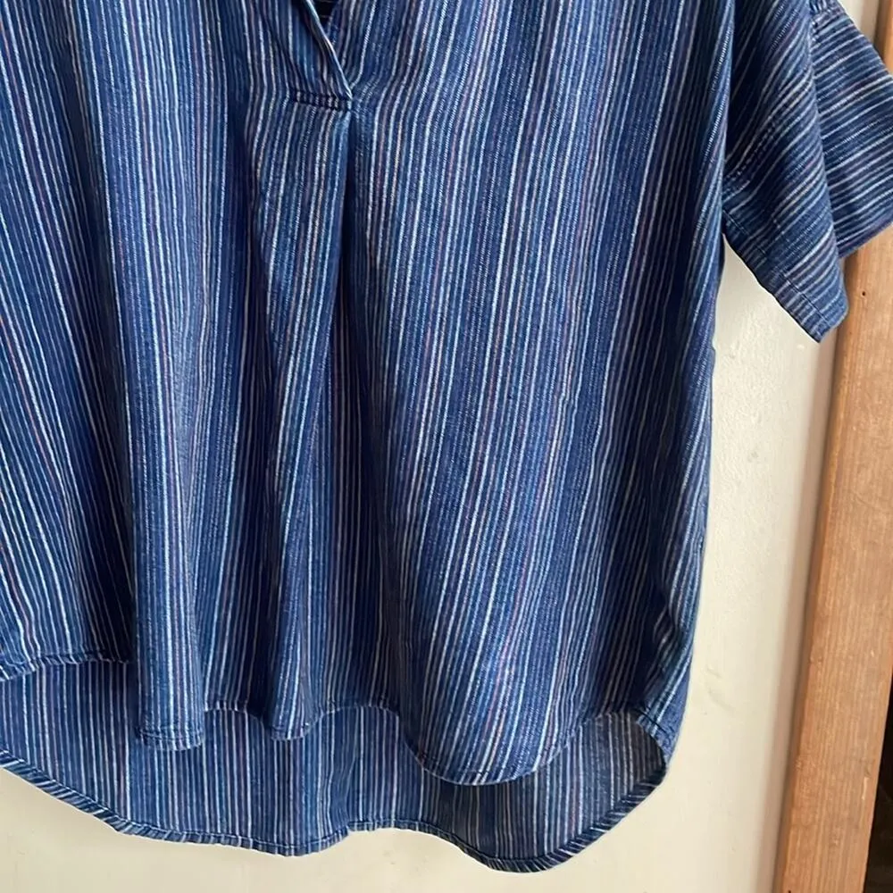 Madewell Courier Button-Back Shirt in Cecile Stripe - Image 8